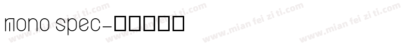 mono spec字体转换